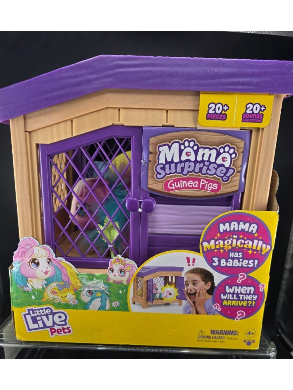 Little Live Pets Mama Surprise Guinea Pigs Playset With 20+ Pieces